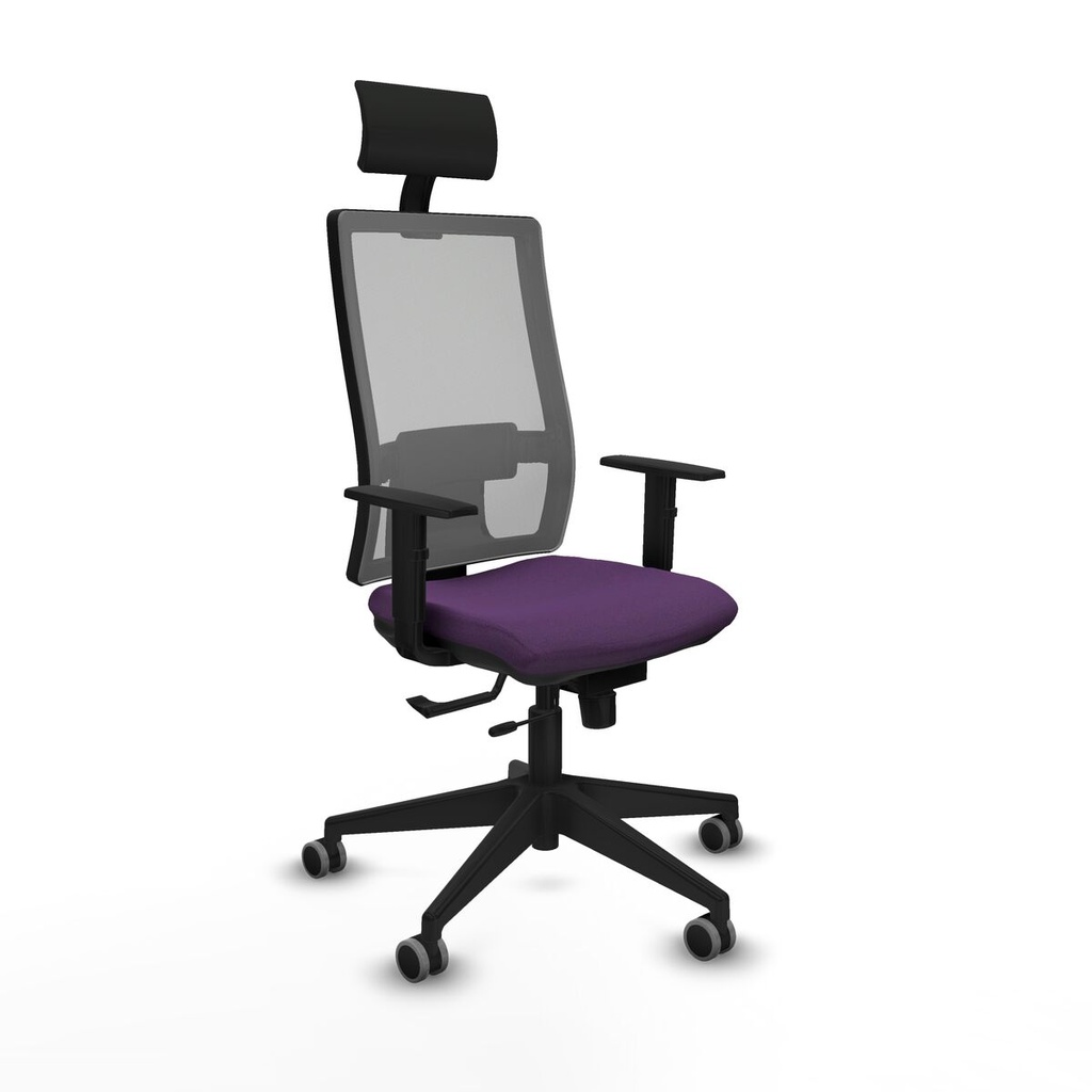 Silla de Oficina con Cabecero Piqueras y Crespo 1D066G1 Morado
