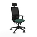 Office Chair with Headrest Piqueras y Crespo 1D066G1 Green