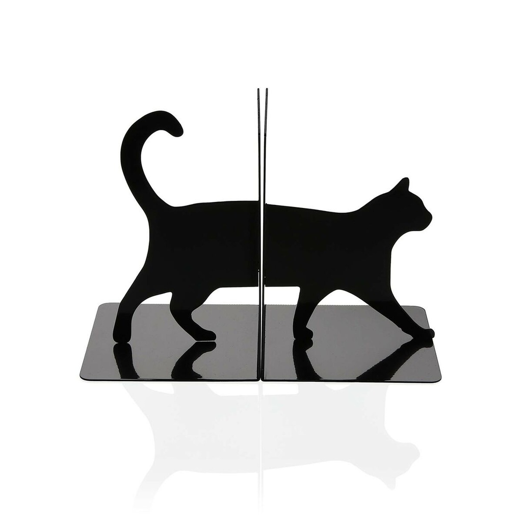 Sujetalibros Versa Metal Hierro Gato 10 x 14 x 10 cm