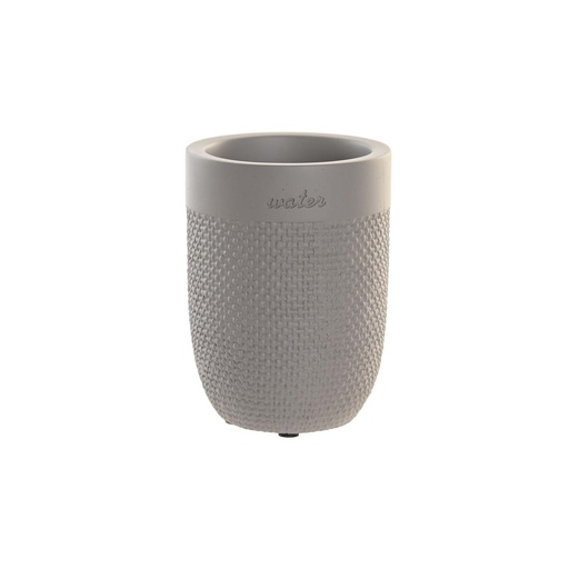 Vaso DKD Home Decor Gris Cemento 8 x 8 x 10,5 cm