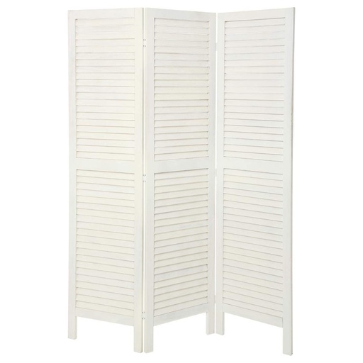 Biombo Atmosphera Blanco Madera de Paulonia (170 x 119 cm)