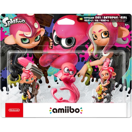 Figura Coleccionable Amiibo OCTOLING GIRL BOY OCTOP