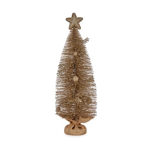 Árbol de Navidad con Estrella 23 x 14,5 x 46 cm Champagne