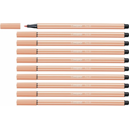 Rotuladores Stabilo Pen 68 Carne (10 Piezas)