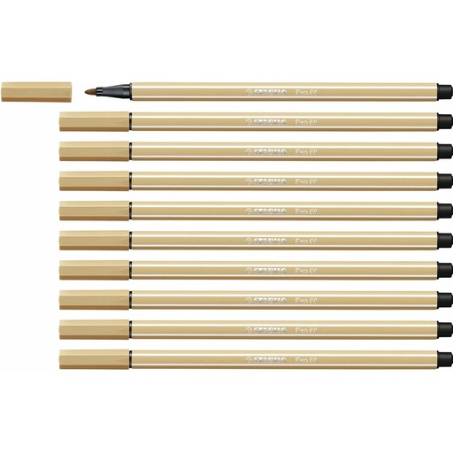 Rotuladores Stabilo Pen 68 Ocre (10 Piezas)