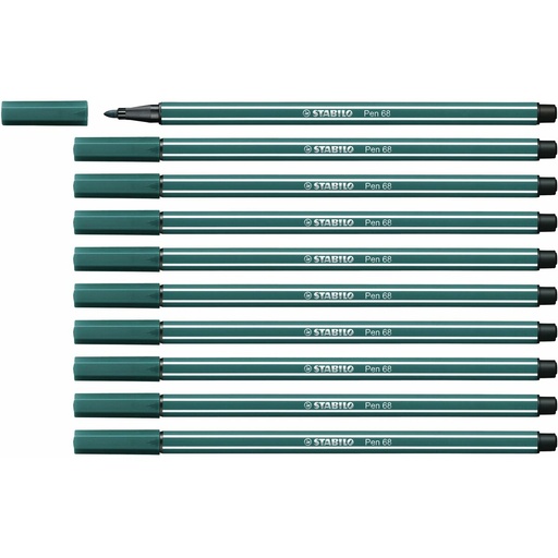 Rotuladores Stabilo Pen 68 Verde Turquesa (10 Piezas)