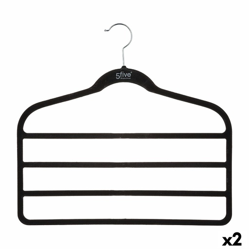 Multiple Trouser Hanger 5five Simply Smart Black Nylon ABS 44,8 x 41,5 cm Trousers