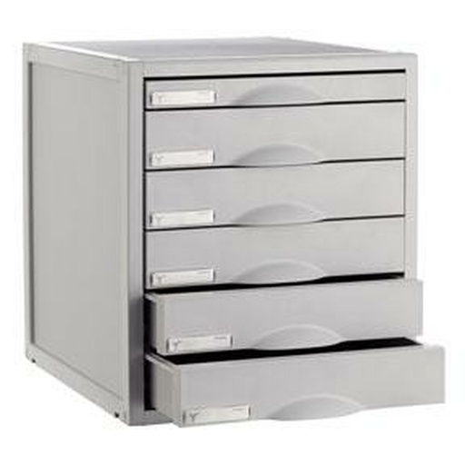 Archivador Modular Archivo 2000 ArchiSystem 6 cajones Gris (35,6 x 31,6 x 36,2 cm)