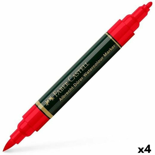Rotuladores Faber-Castell Durer Rojo (4 Piezas) (4 Unidades) (121 Piezas)