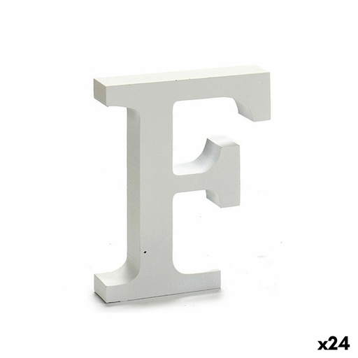 Letra Pincello F Blanco 2 x 16 x 14,5 cm (24 Unidades)