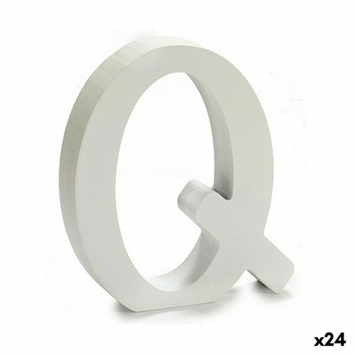 Letra Pincello Q Blanco 2 x 16 x 14,5 cm (24 Unidades)