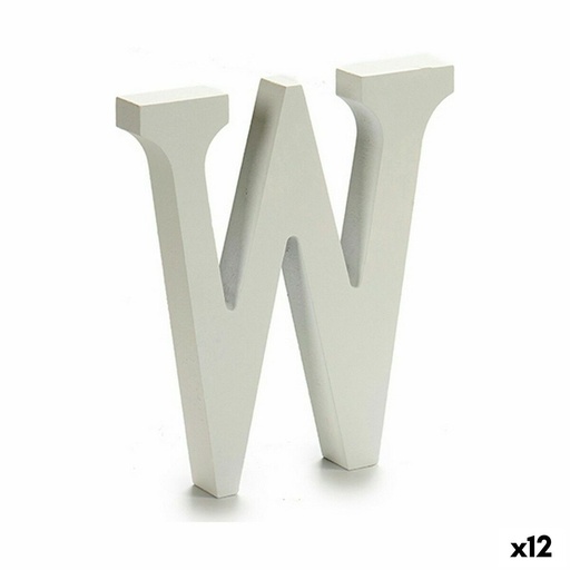 Letra Pincello W Blanco 1,8 x 21 x 17 cm (12 Unidades)