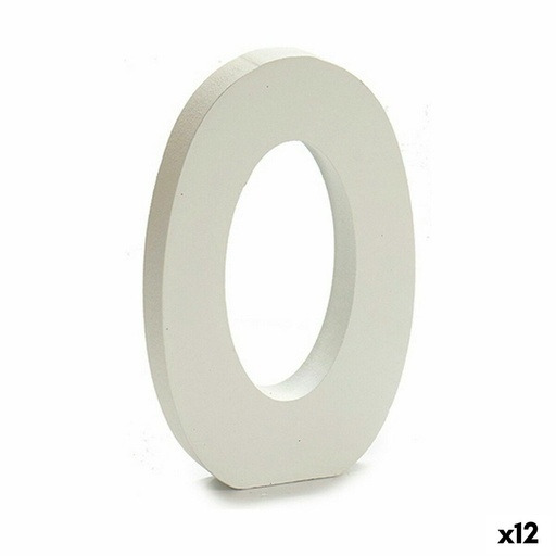 Número Pincello Blanco 1,8 x 21 x 17 cm (12 Unidades)