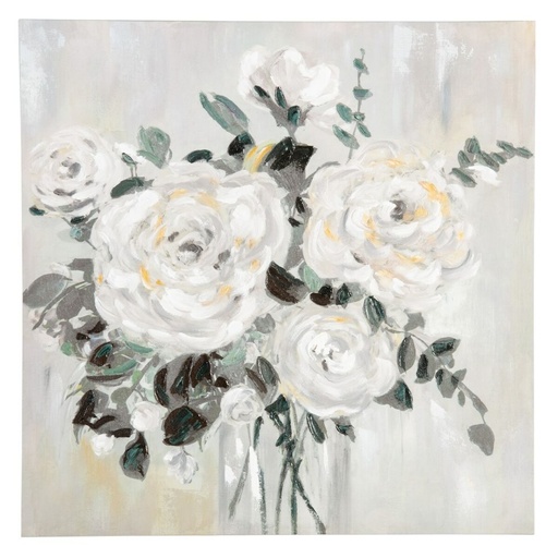 Painting 80 x 2,8 x 80 cm Canvas Flowers