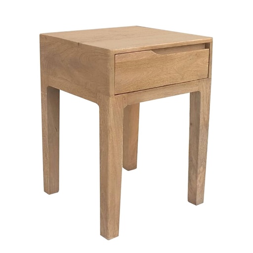 Side table STRAIGHT LINE Natural Mango wood 40 x 40 x 65 cm