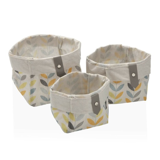 Juego de Cestas Versa Erin 14 x 14 x 14 cm Cuadrado