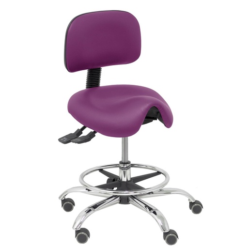 Stool Zarza Piqueras y Crespo 760CRRP Purple PVC