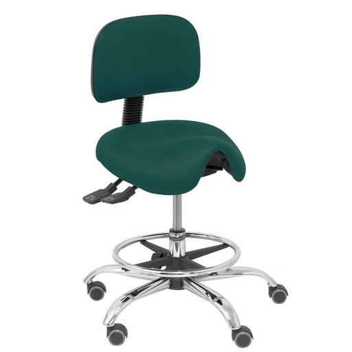 Stool Zarza Piqueras y Crespo 426CRRP Dark green PVC