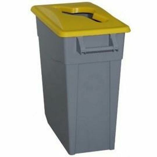 Cubo de Basura para Reciclaje Denox Amarillo 65 L
