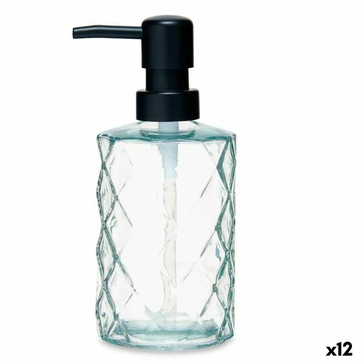 Dispensador de Jabón Berilo CN-B5463VB-1-367 Transparente Cristal Plástico Diamante 410 ml 9 x 18 x 7 cm (12 Unidades)