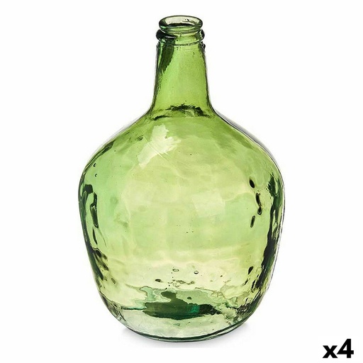 Botella decorativa Gift Decor 2255/04-G Verde Liso 4 L 17 x 29 x 17 cm Decoración (4 Unidades)