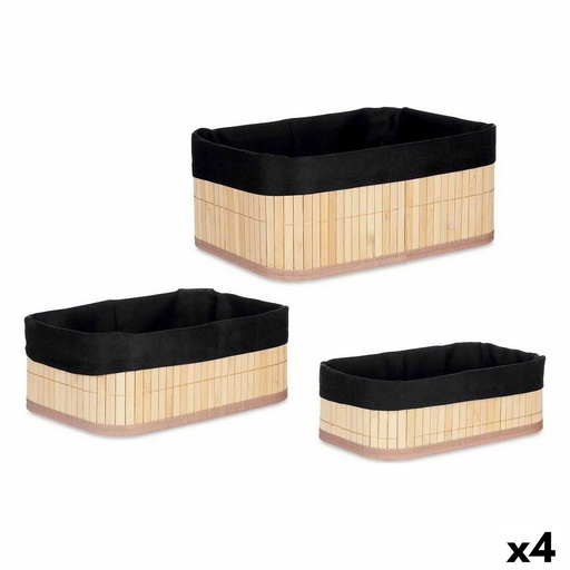 Organizadores Berilo BA1317-438 Bambú 31 x 12 x 21 cm Set
