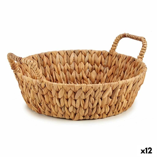 Centro de Mesa Gift Decor SF19025 Marrón Metal Natural Jacinto de agua 39,5 x 16,5 x 35 cm (12 Unidades)