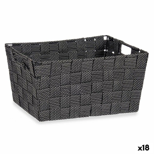 Multi-purpose basket Kipit A3-6883 Black Cloth 30 x 14 x 20 cm 20 x 14 x 30 cm (18 Units)