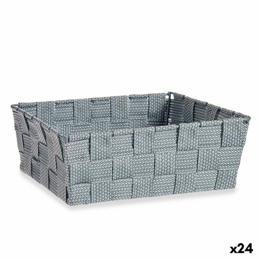Cesta Multiusos Kipit A3-6930A9 Gris Tela 2,4 L 20 x 8 x 24 cm (24 Unidades)