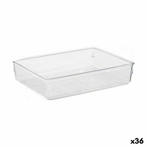 Organizador Multiusos CH99113-1 Transparente Plástico 24 x 5,5 x 15,8 cm Multiusos (36 Unidades)