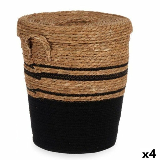 Basket Gift Decor YY21620J03S3 Brown Black Marine algae (4 Units)