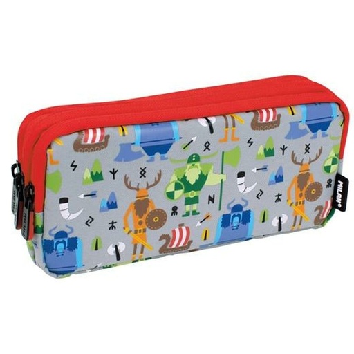 Estuche Escolar Milan Vikings 20 x 11 x 6,5 cm