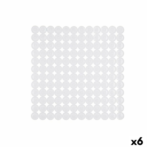 Alfombrilla Antideslizante para Ducha Berilo CN-BM630 - 306 Blanco PVC 68 x 36 x 1 cm (6 Unidades)