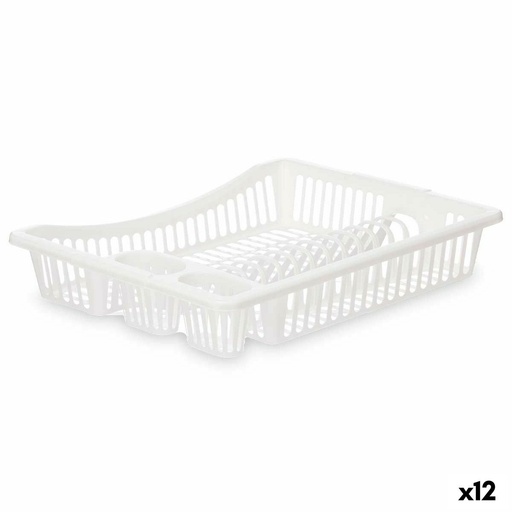 Escurridor para Fregadero Kinvara YMA04 1095 01 Blanco 45,5 x 8 x 36,5 cm (12 Unidades)