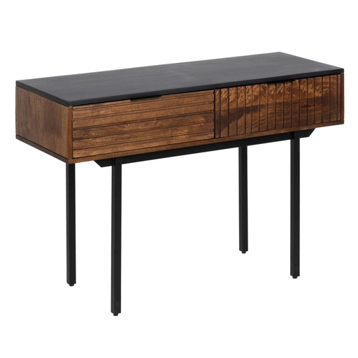 Recibidor ABNER Marrón Negro 110 x 40 x 76 cm