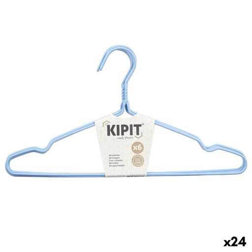 Juego de Perchas Kipit 29100193 Metal Silicona 40 x 21 x 0,5 cm (24 Unidades)