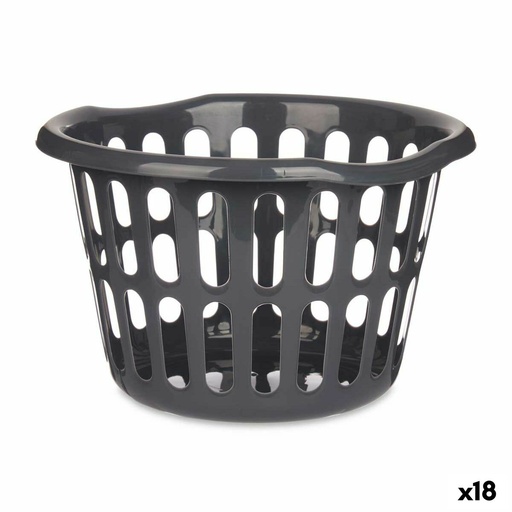 Cesto Kipit 8066-A Antracita Polipropileno 27 L 40 x 25 x 40 cm (18 Unidades)