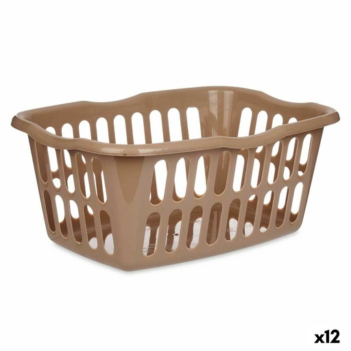 Cesto Kipit 8067-T Taupé Polipropileno 50 L 58 x 24 x 42 cm (12 Unidades)