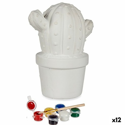 Hucha para Pintar Pincello BS2075L Cactus 12 x 21 x 17 cm (12 Unidades)