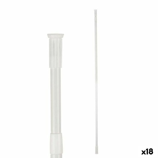 Barra extensible Berilo B0638 140-260CM Blanco Aluminio 260 x 2,2 x 2,2 cm De ducha (18 Unidades)