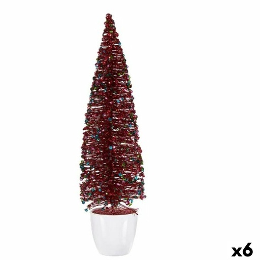 Árbol de Navidad Krist+ 2402/15-2-7 Azul Fucsia Plástico Árbol de Navidad 10 x 38 x 10 cm (6 Unidades)