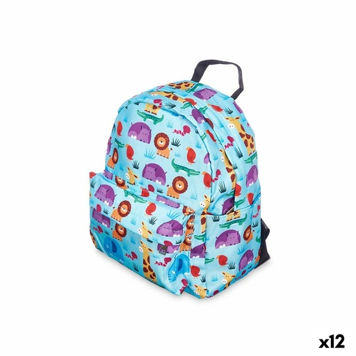 Mochila Escolar Pincello 587 Multicolor 28 x 12 x 22 cm Animales (12 Unidades)