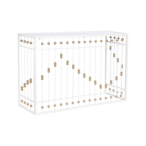 Hall Home ESPRIT White Golden 120 x 40 x 80 cm