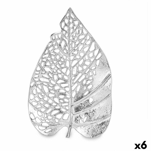 Decorative Figure Gift Decor 9815-NA Silver Sheet 40,5 x 4 x 26 cm (6 Units)