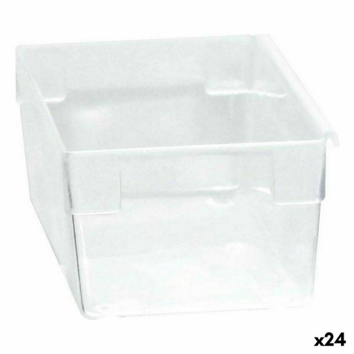 Caja Multiusos Modular Transparente 15 x 8 x 5,3 cm (24 Unidades)