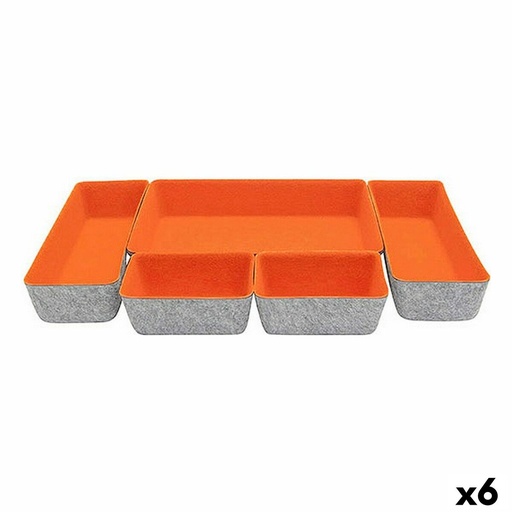 Drawer Organizer Confortime Felt 27,5 x 20 x 5,3 cm 5 Pieces (6 Units)