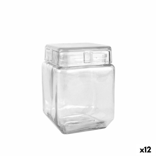 Tarro La Mediterránea Cuadrado 1,2 L (12 Unidades)