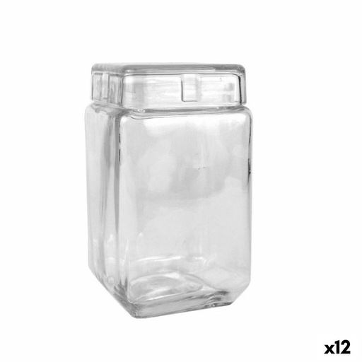Tarro La Mediterránea Cuadrado 1,6 L (12 Unidades)