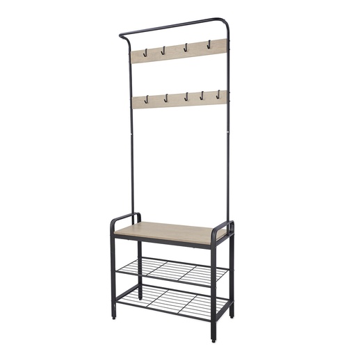 Hat stand Vinthera Moa Steel Black 72 x 34 x 183 cm