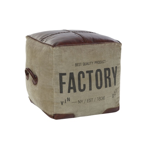 Reposapiés DKD Home Decor 46 x 40 x 40 cm Beige Marrón Vintage